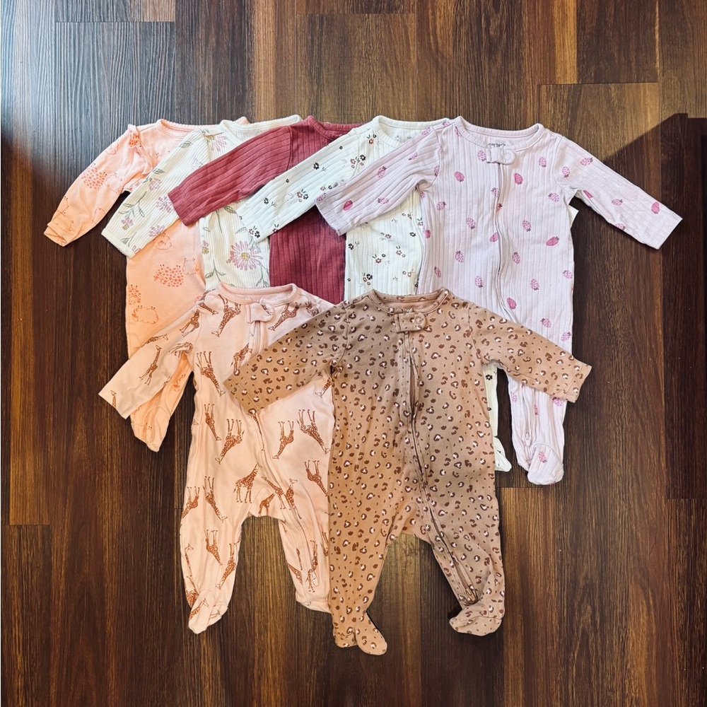 3-6 Month Baby Girl Onesie Bundle